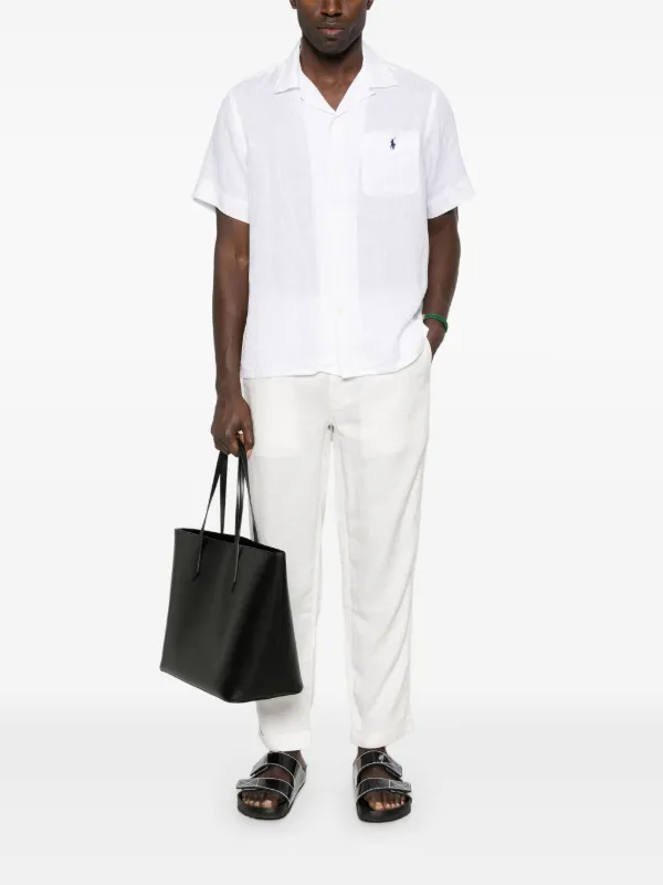 90s Polo by RalphLauren linen pants ホワイト Linen pants in white - Polo Ralph Lauren Kids | Mytheresa