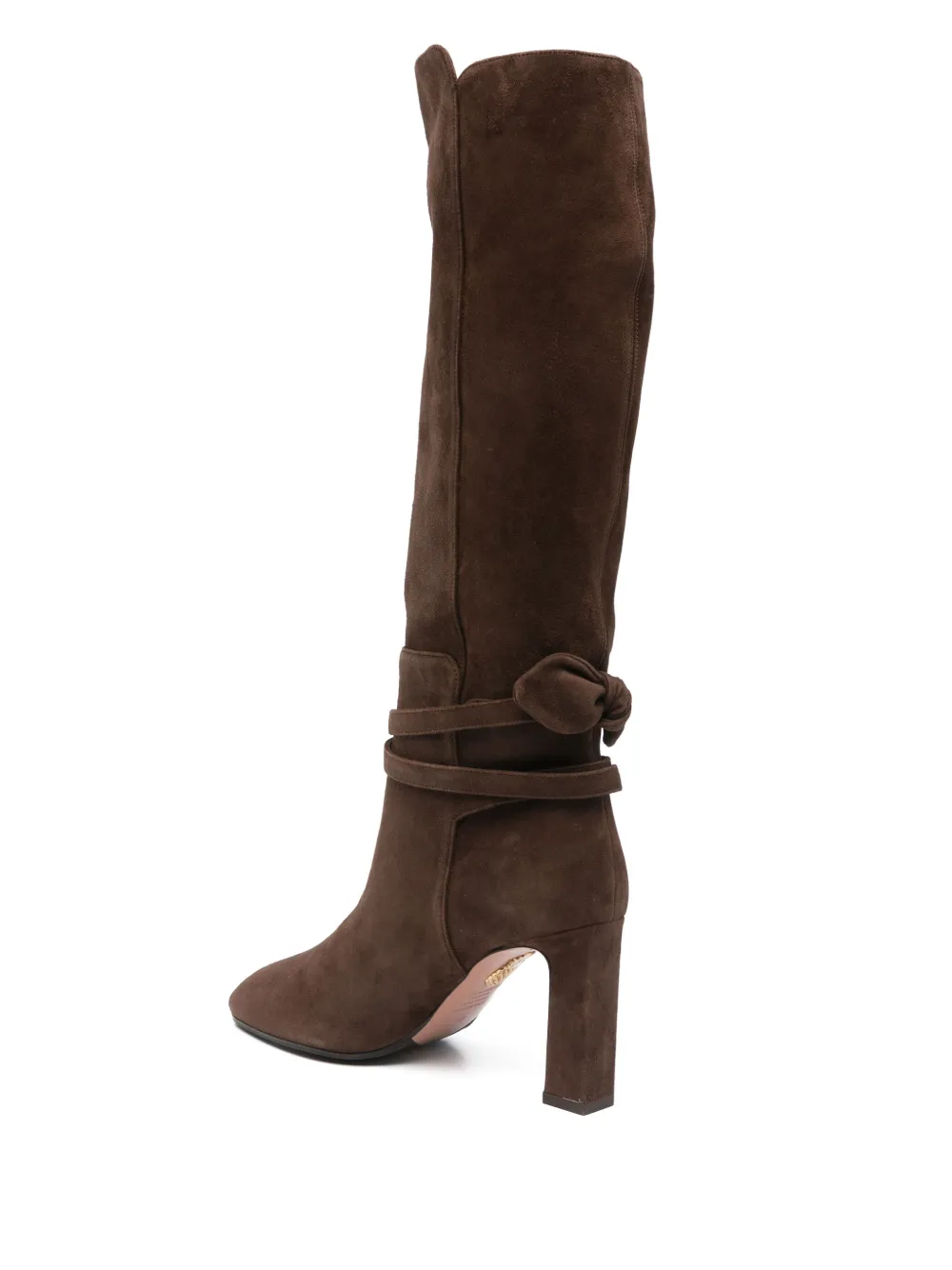 Aquazzura 85mm Very Bow Tie boots Brown