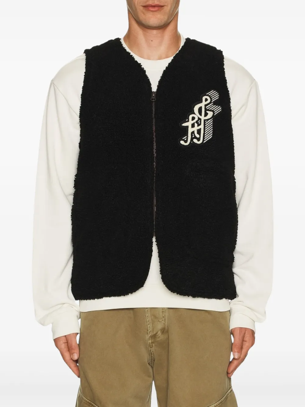 Honor The Gift Teddy Notes gilet Zwart