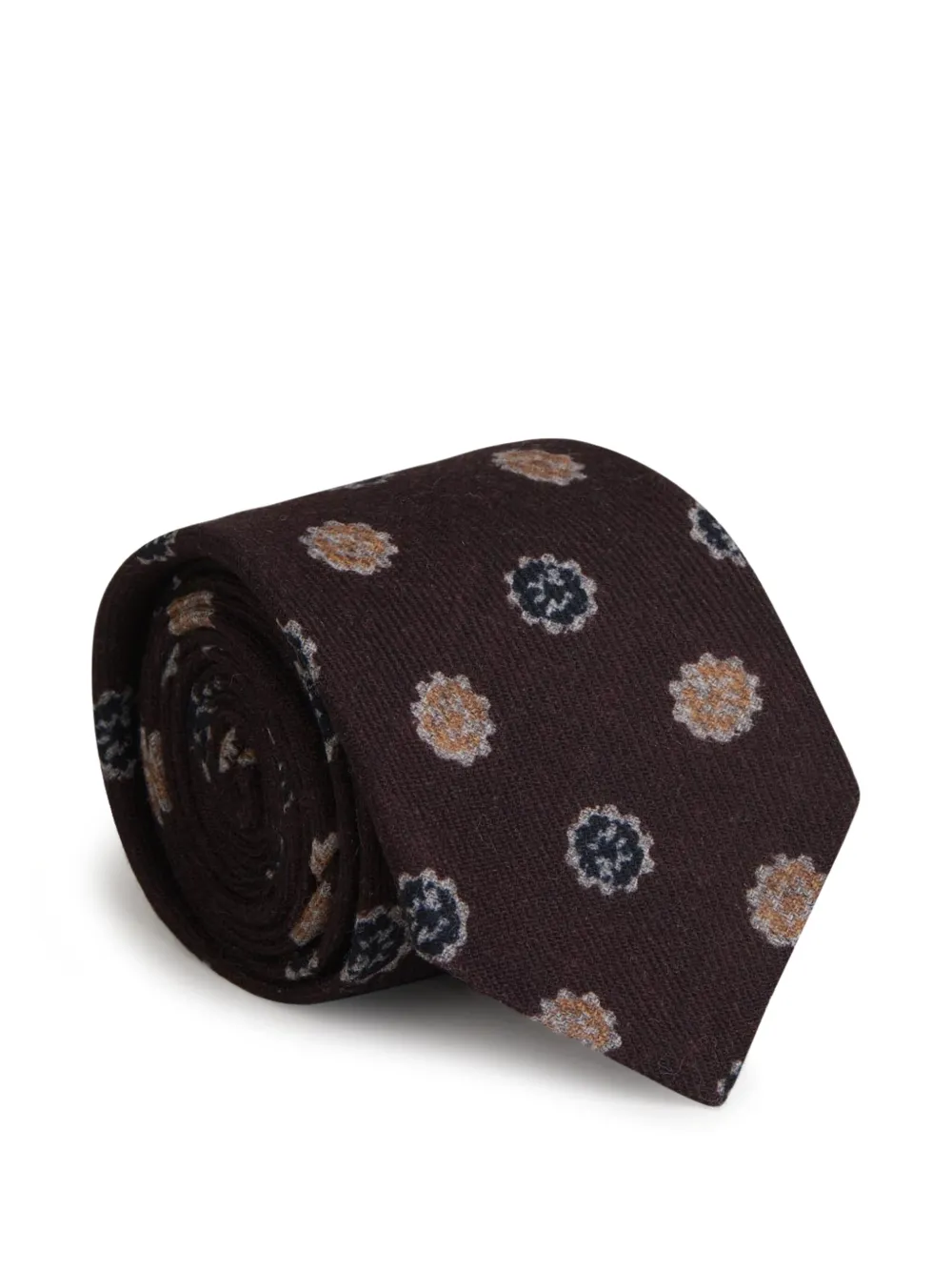 Lardini Stropdas met bloemenpatroon Rood
