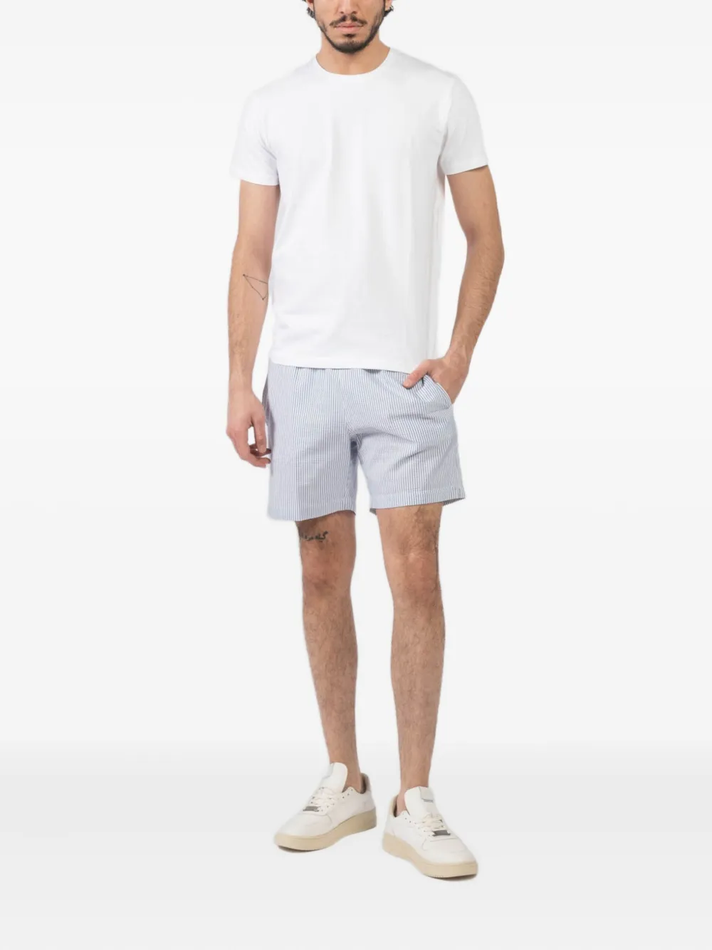 HARTFORD striped drawstring swim shorts | Swim Shorts | Image 2