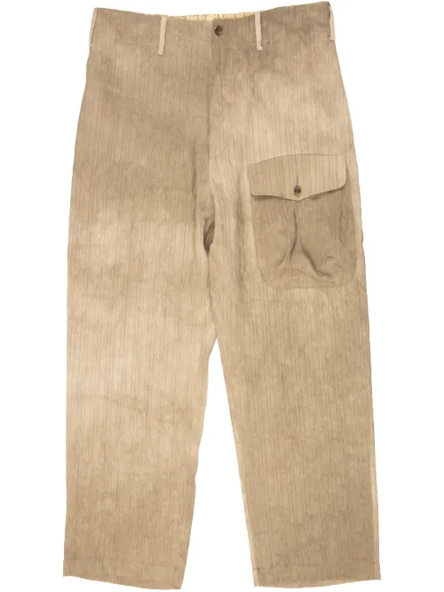 Uma Wang pantalon en lin - Gris - Uma Wang - Modalova