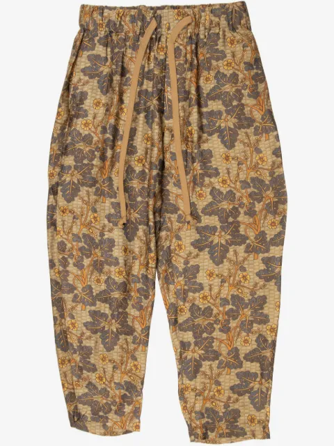Uma Wang pantalones con estampado floral