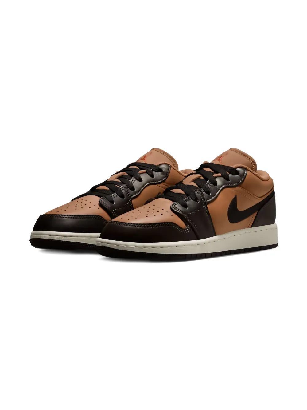 Nike Kids Air Jordan 1 SE "Flax Baroque Brown" sneakers