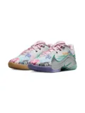 Nike Kids LeBron XXII Monopoly Currency ""White/Baltic Blue/Vapor Green-Pink Foam/Metallic Silver"" sneakers