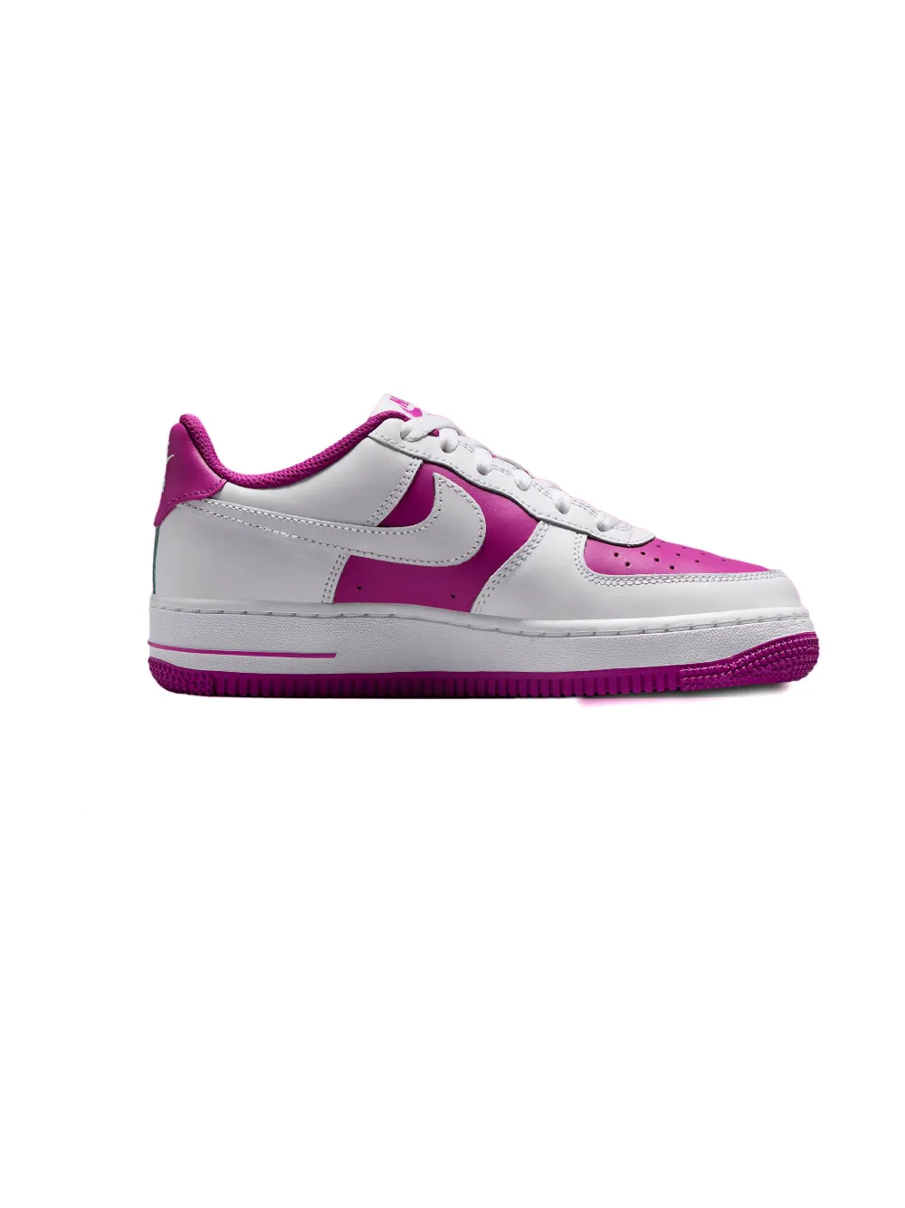 Nike Kids Air Force 1 Low "White Hot Fuchsia" sneakers