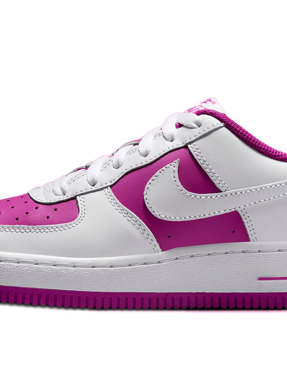 Nike Kids Air Force 1 Low "White Hot Fuchsia" sneakers