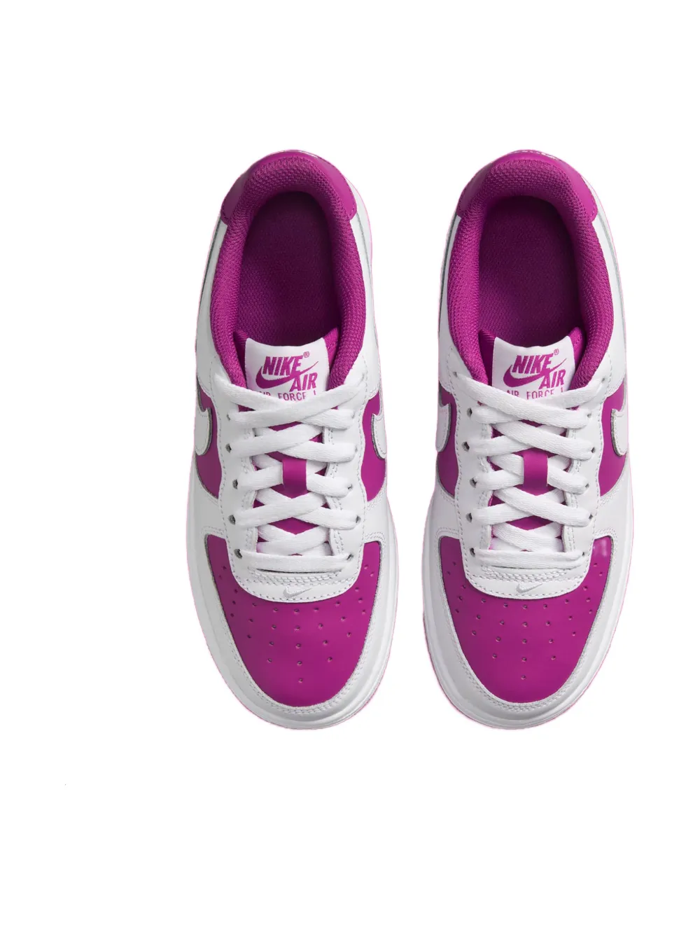 Nike Kids Air Force 1 Low "White Hot Fuchsia" sneakers