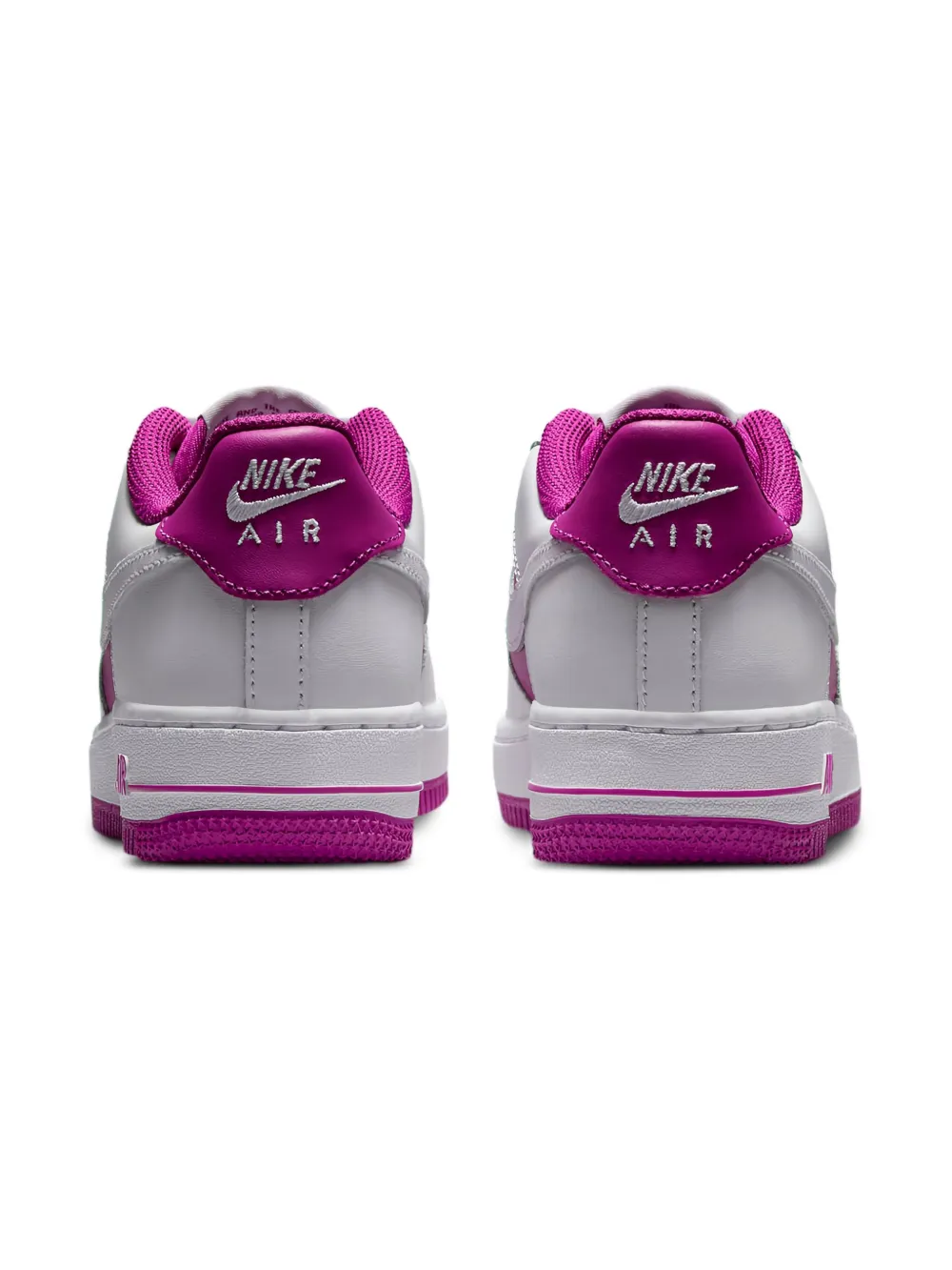 Nike Kids Air Force 1 Low "White Hot Fuchsia" sneakers