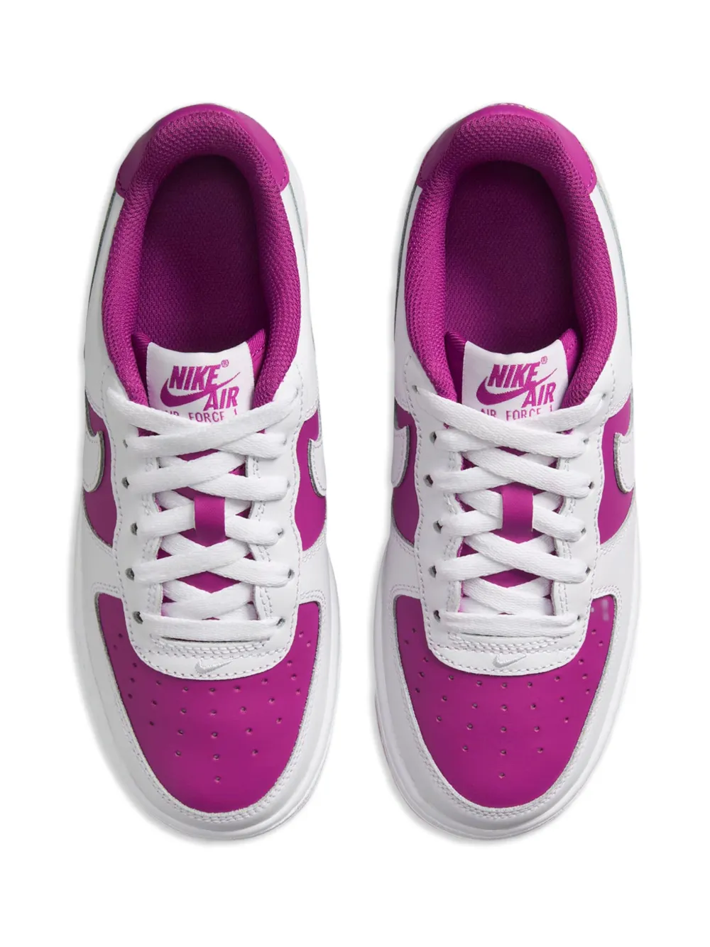 Nike Kids Air Force 1 Low "White Hot Fuchsia" sneakers