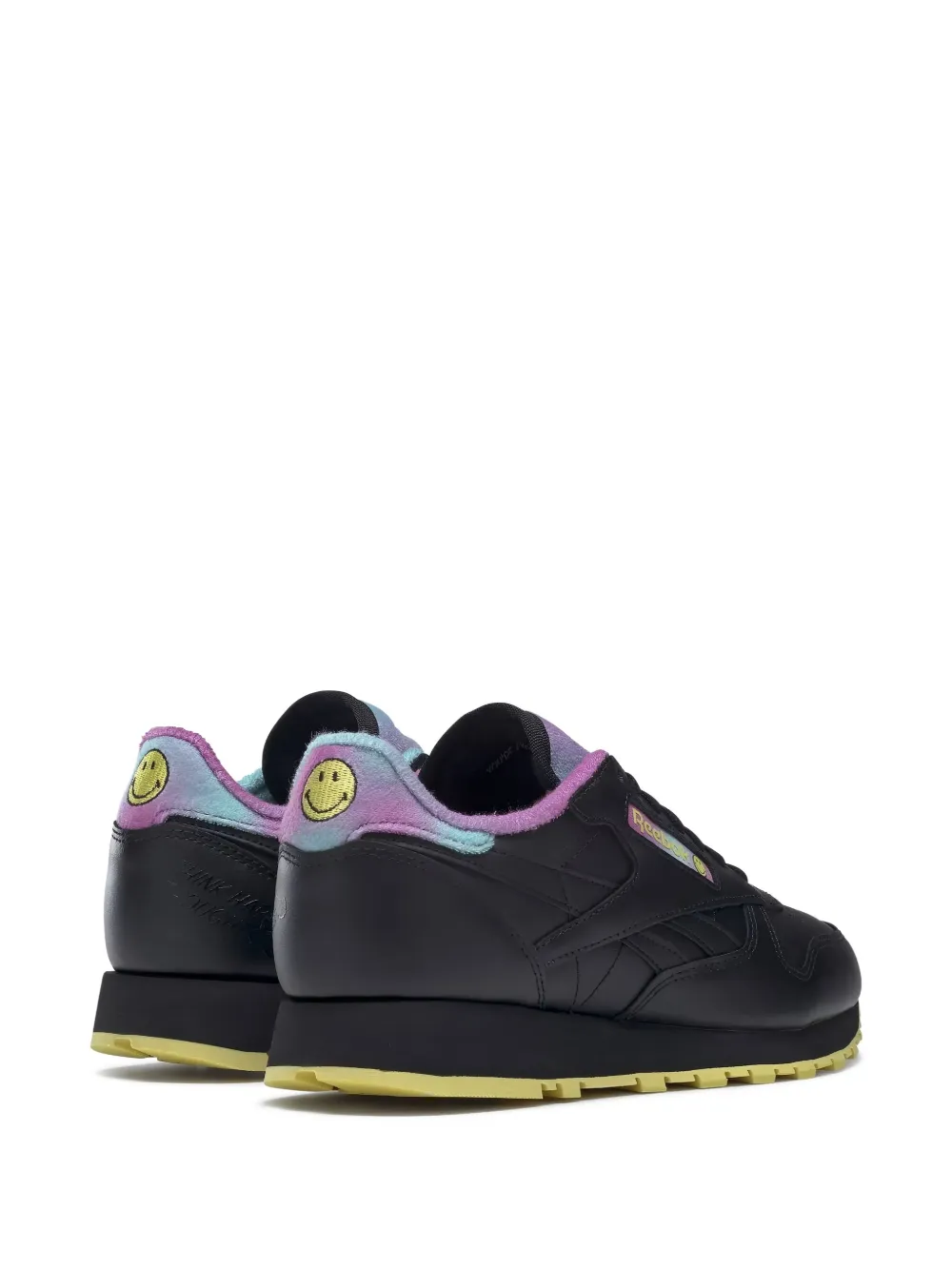 Reebok x Smiley leren sneakers Zwart