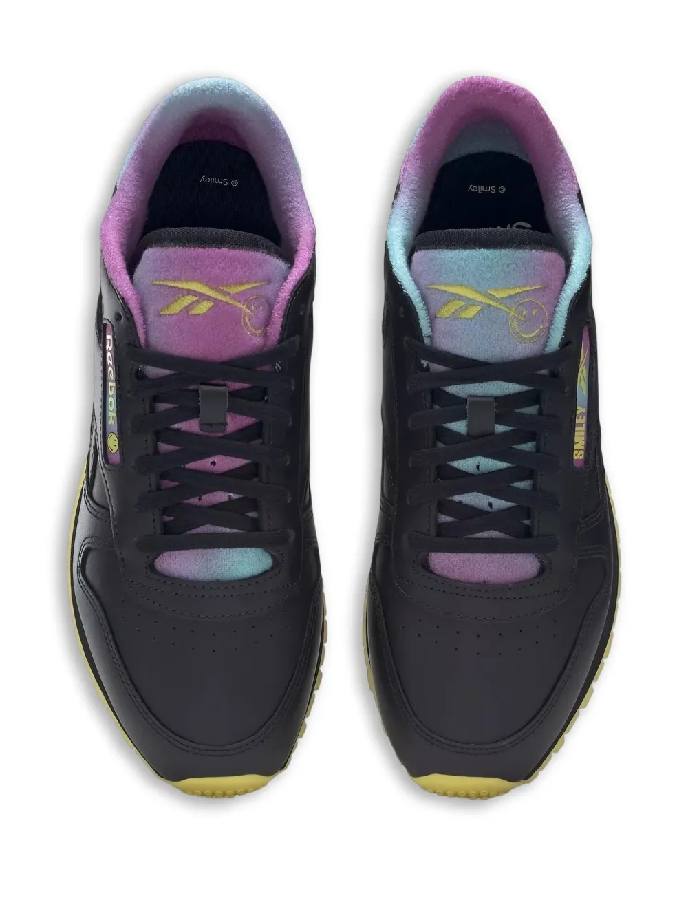 Reebok x Smiley leren sneakers Zwart