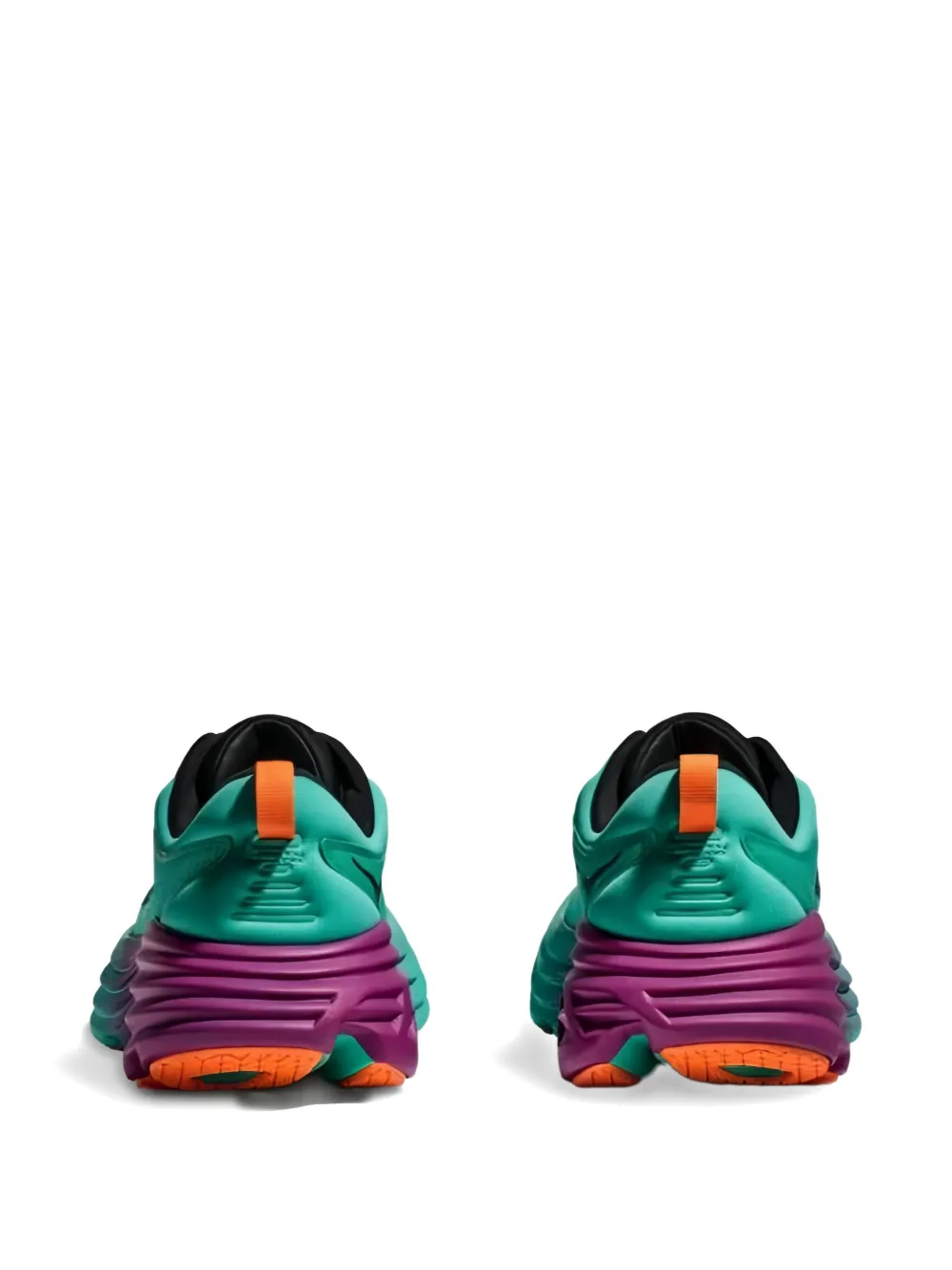 HOKA One Bondi 8 "Electric Aqua Black" sneakers Green