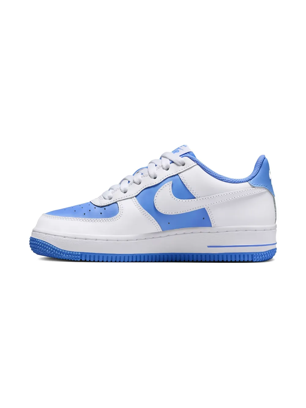 Nike Kids Air Force 1 Low "White Light Blue" sneakers