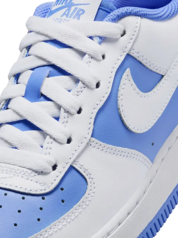 Nike Kids Tenis Air Force Low White/Light Blue Blanco FARFETCH CO