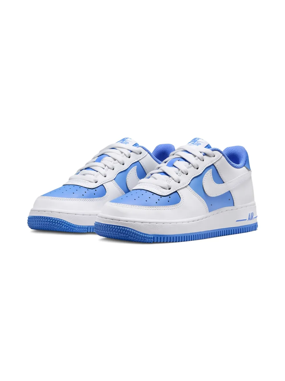 Nike Kids Air Force 1 Low "White Light Blue" sneakers
