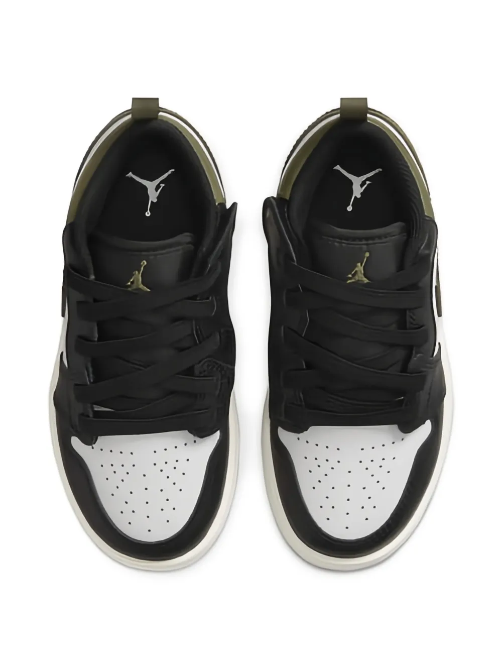 Jordan Kids Jordan 1 Low ALT "Black Medium Olive Sail White" sneakers