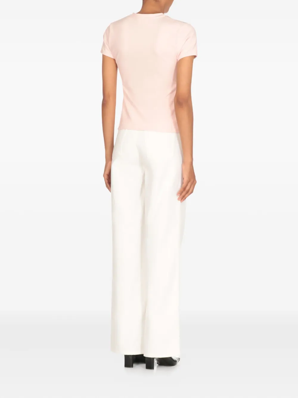Coperni T-shirt met logo van stras Roze