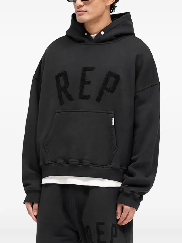 Represent REPアップリケフーディー Represent REP アップリケ パーカー | ブラック | FARFETCH JP