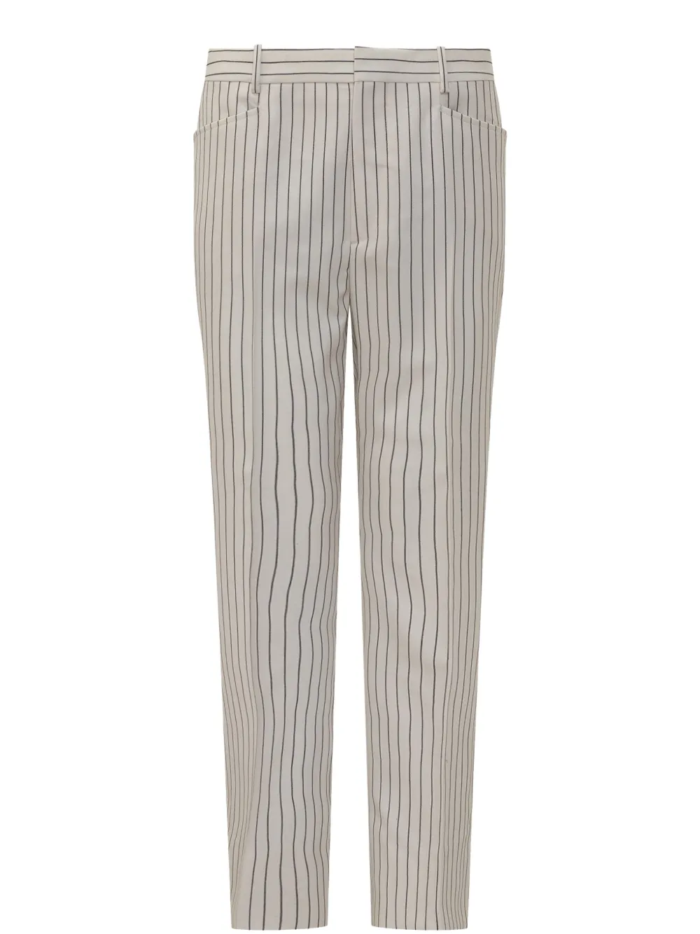 TOM FORD striped wool tailored trousers Wit