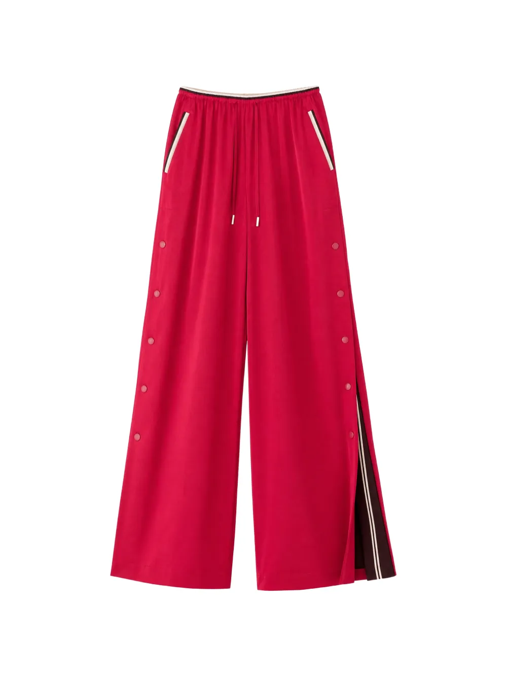 Danamè Side-button Track Pants In Red