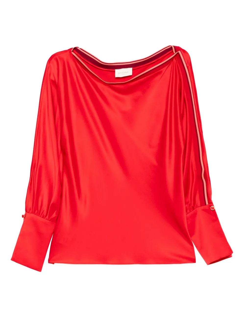 Danamé Top con scollo asimmetrico - Rosso