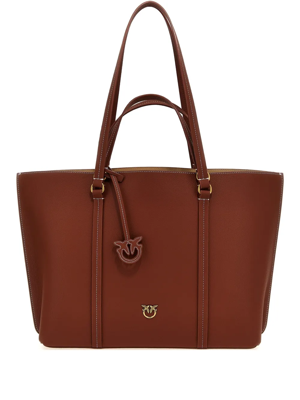 Pinko Carrie Tote Bag In Brown