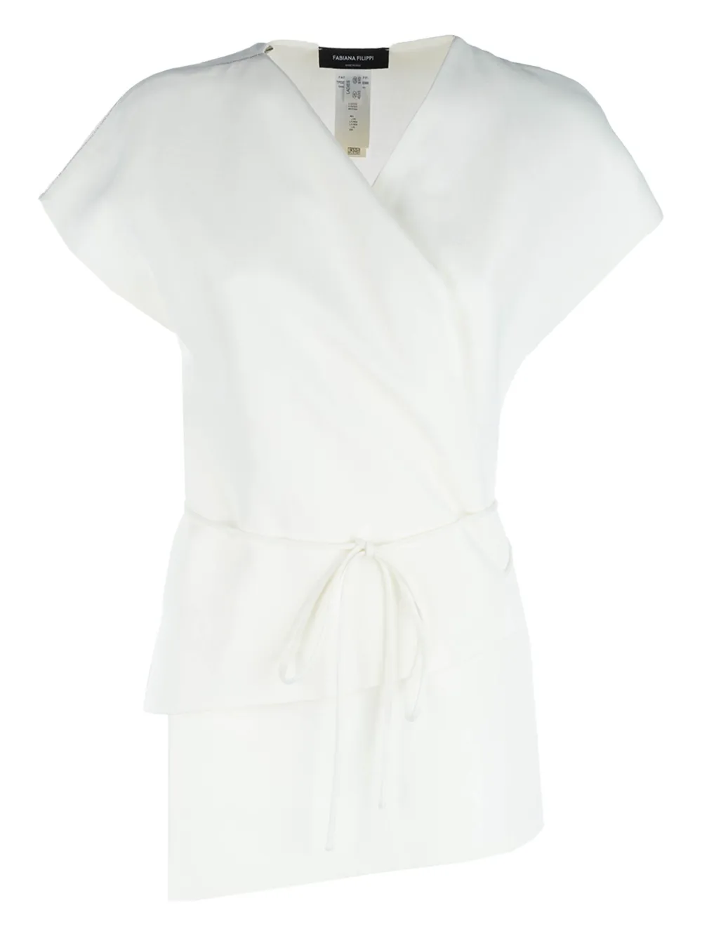 Fabiana Filippi wraparound top | White | Image 1