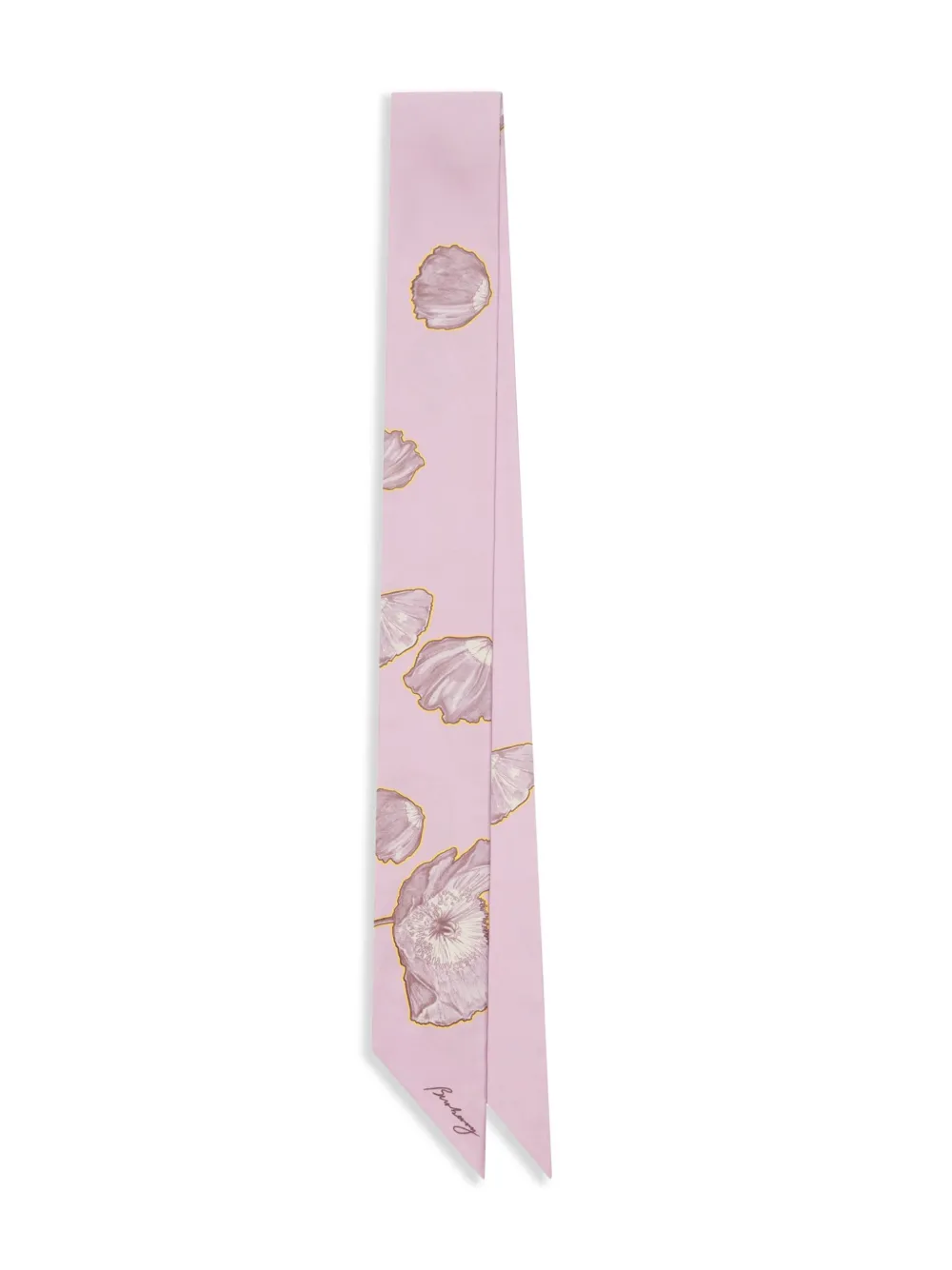 Burberry Poppy twill sjaal Roze