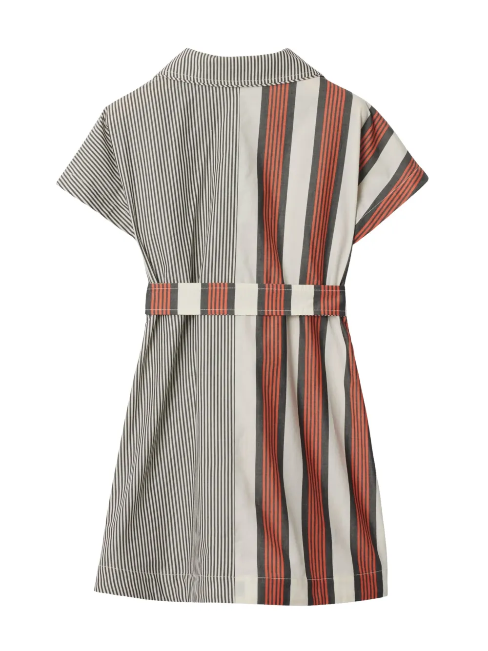 Burberry Kids striped cotton shirt dress - Wit