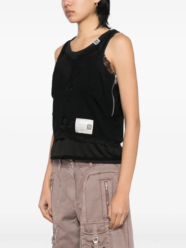 Maison MIHARA YASUHIRO Layered Tank Top | Black | FARFETCH