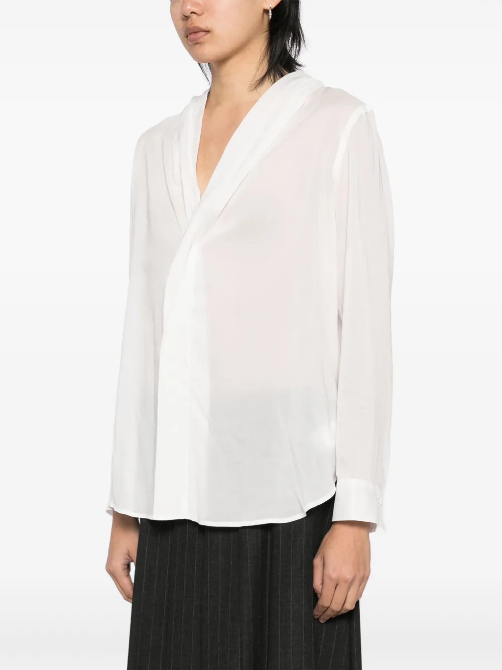 Yohji Yamamoto Blouse met capuchon Wit