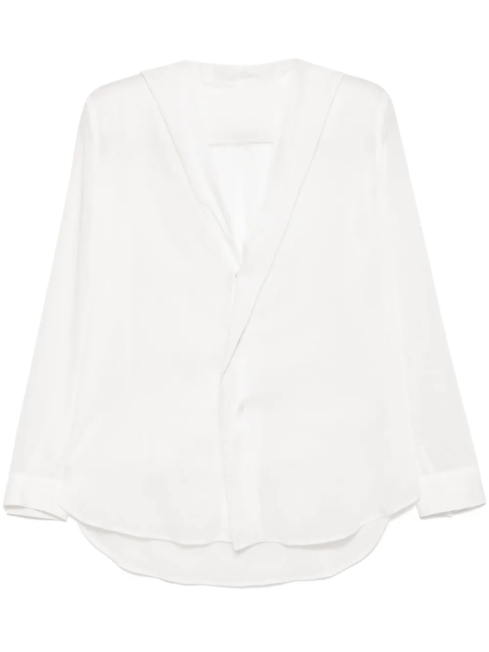 Yohji Yamamoto Blouse met capuchon Wit