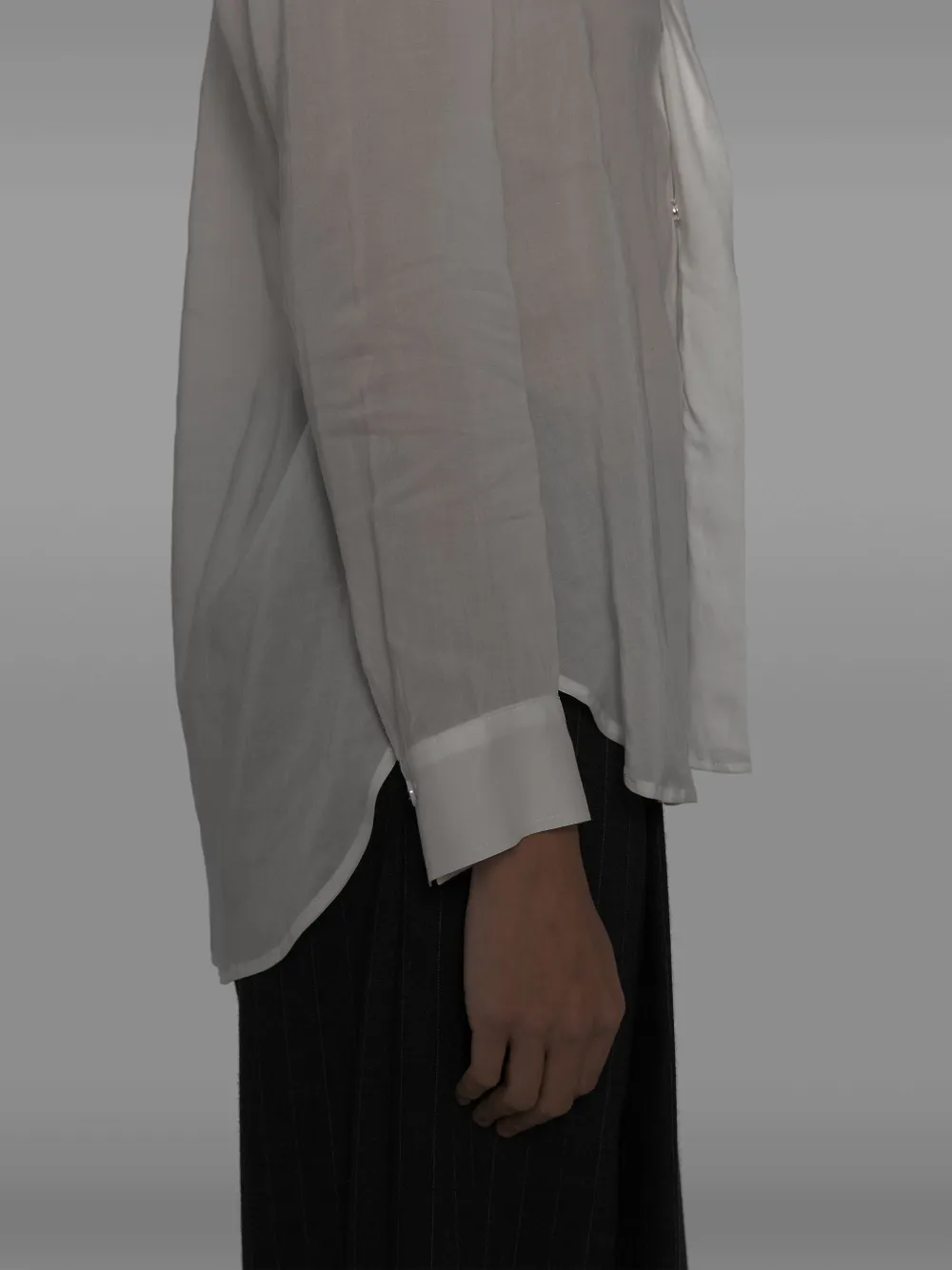 Yohji Yamamoto Blouse met capuchon Wit