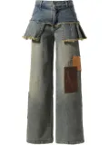Andersson Bell skirt-attached jeans - Blue