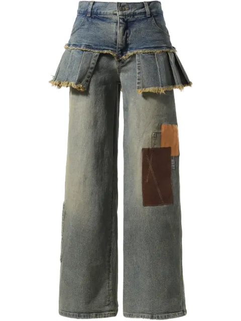 Andersson Bell skirt-attached jeans 
