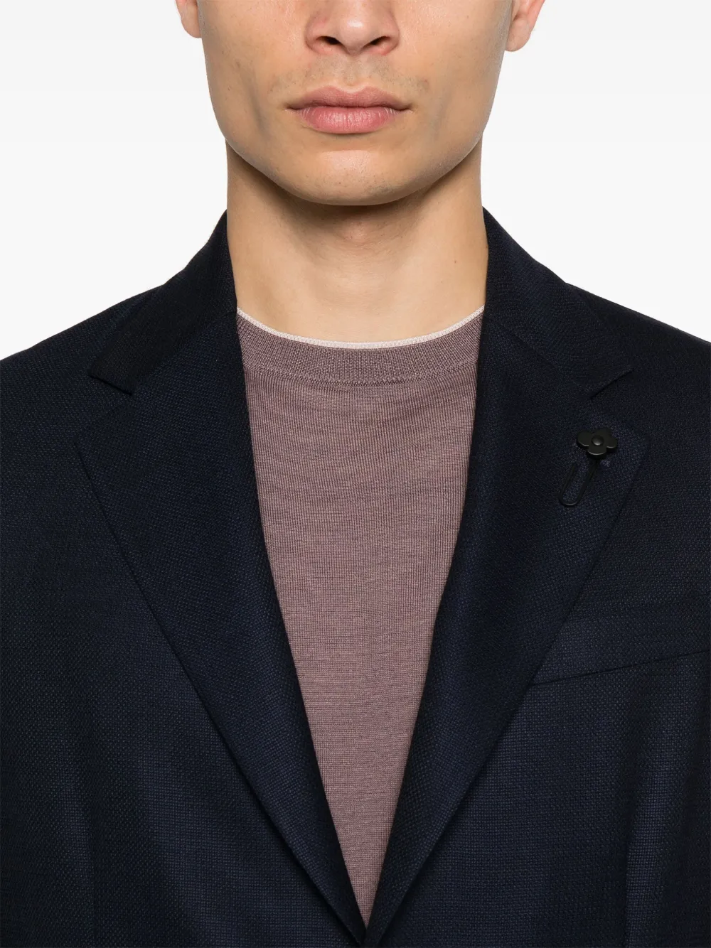 Lardini Blazer met broche Blauw