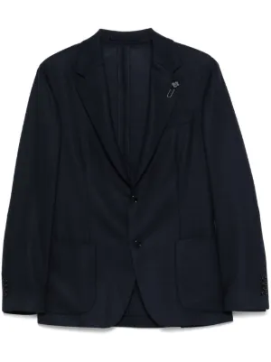 LARDINI ゼニア生地　コットンリネンジャケット　3ボタン段返り　紺　46 zz-M0141FJ301_34-1.jpg?1710730139
