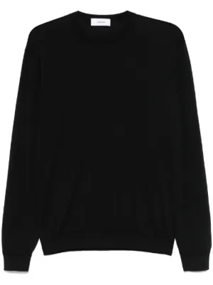 Jil Sander サイドスリット ウールセーター | ブラック | FARFETCH JP