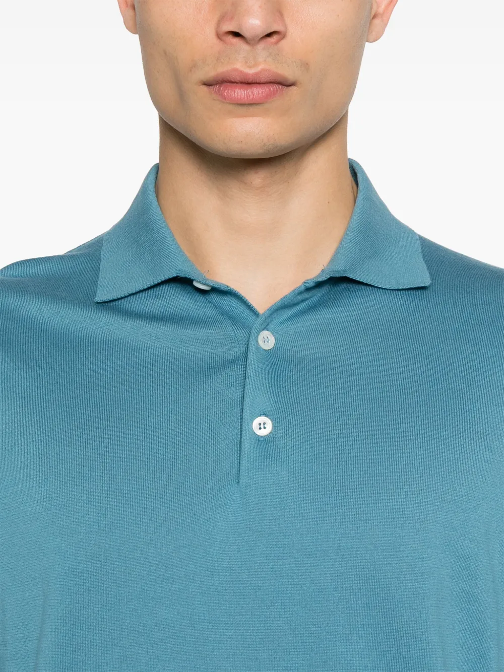 Lardini Fijngebreid T-shirt Blauw