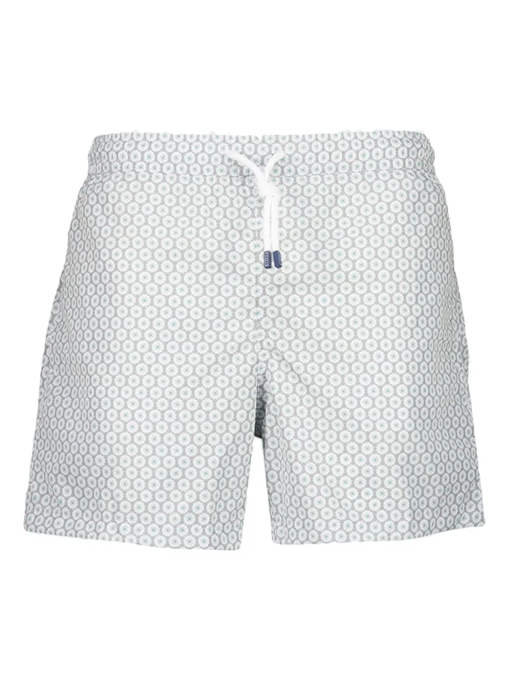 Fedeli geometric-print swim shorts Grijs