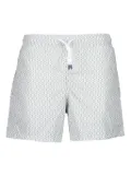 Fedeli geometric-print swim shorts - Grey