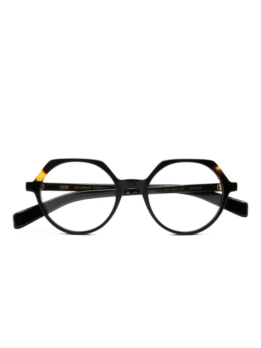 Kaleos Hanson round-frame glasses | Black | Image 1