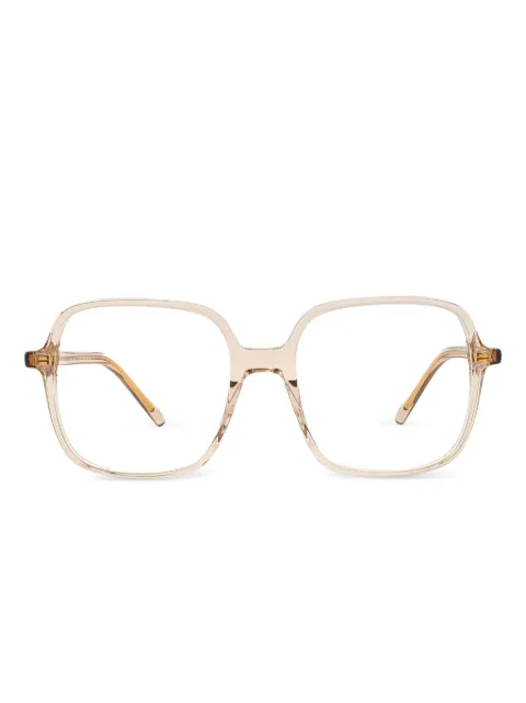 Kaleos square-frame clear-lens glasses