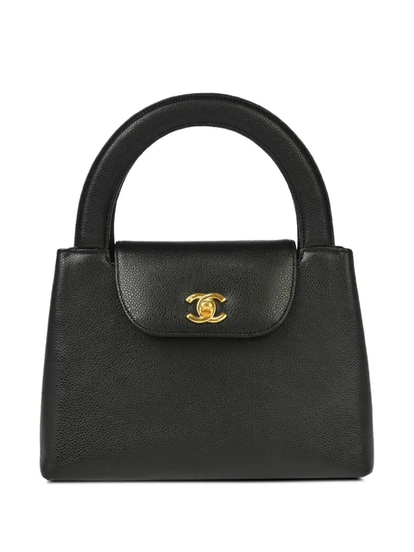 Chanel Pre-owned 1998 CC Turn-lock Handbag in Black