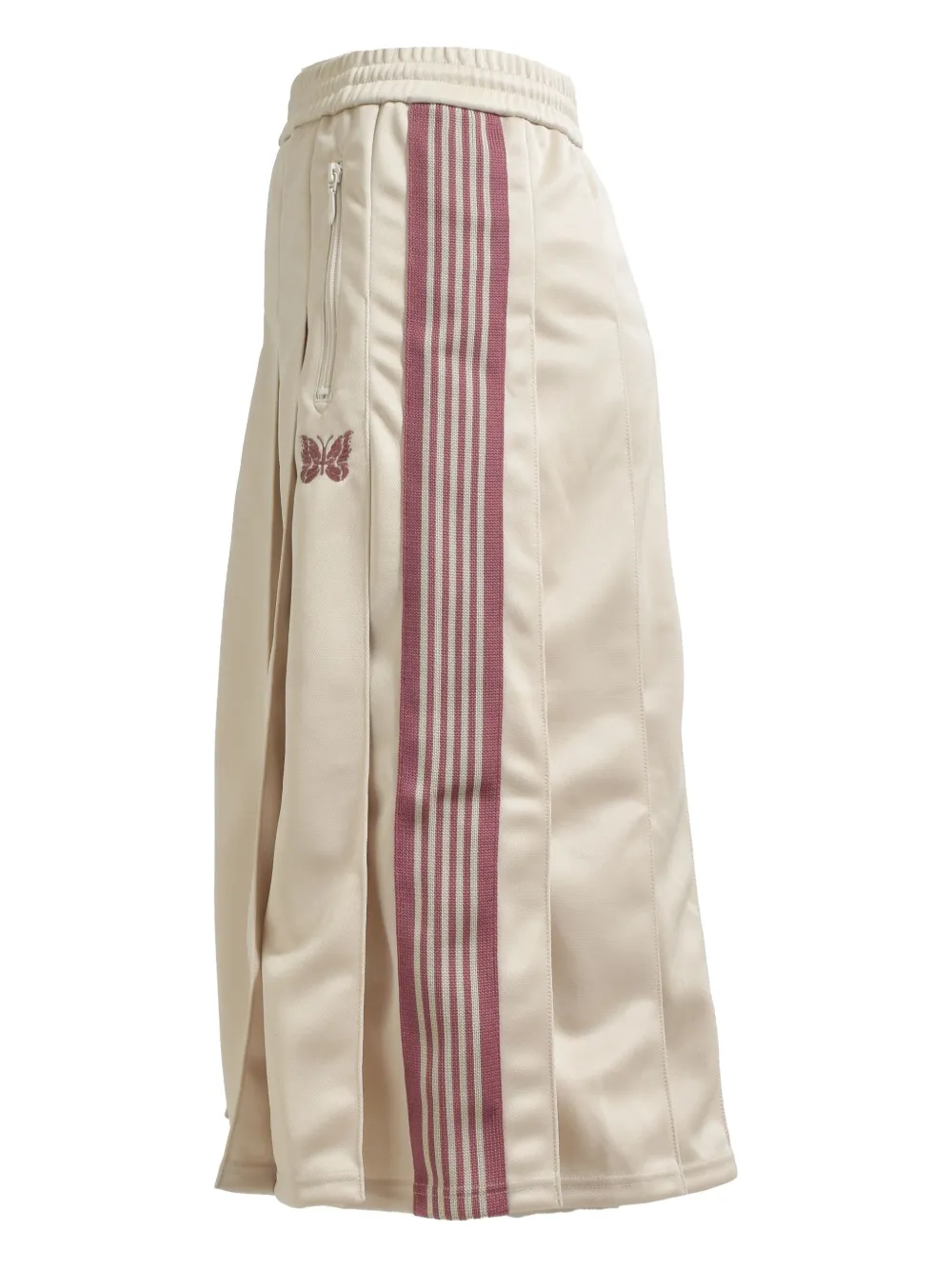 Shop Needles Pleated Track Skirt In Neutrals