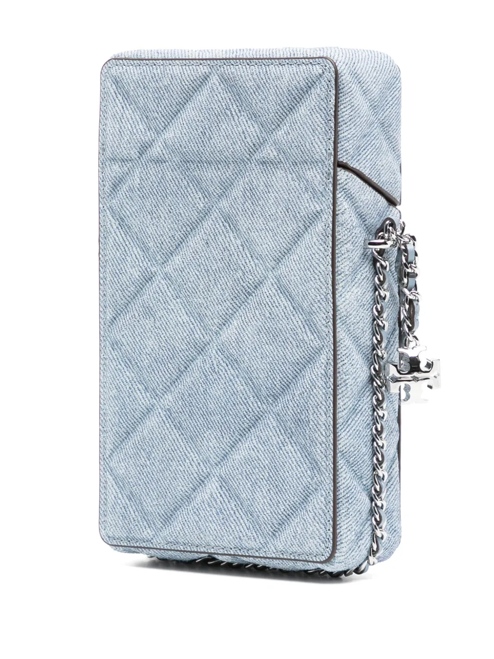 Tory Burch Fleming Phone Crossbody Bag In Blue