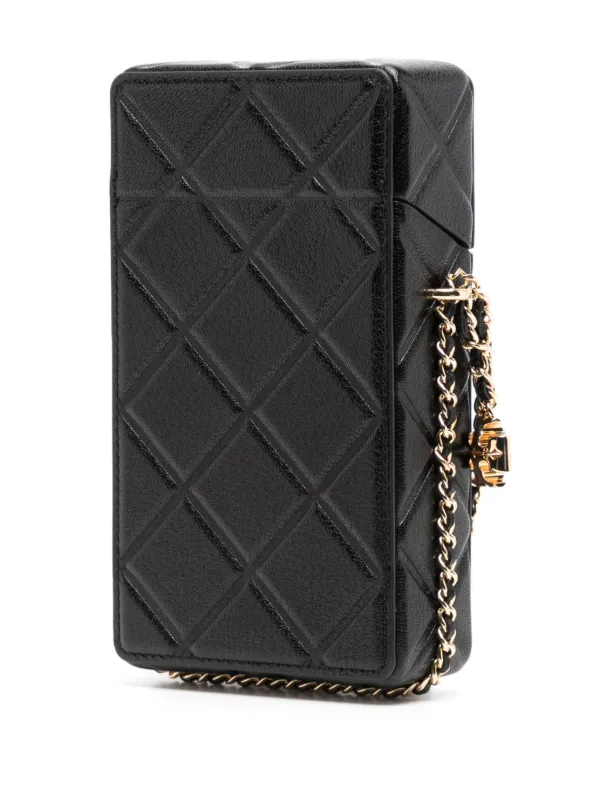 Tory Burch Fleming Phone Crossbody - Black