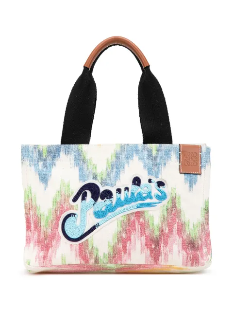Loewe Pre-Owned 2000-2024 Paula's Ibiza Canvas Beach Cabas tote bag