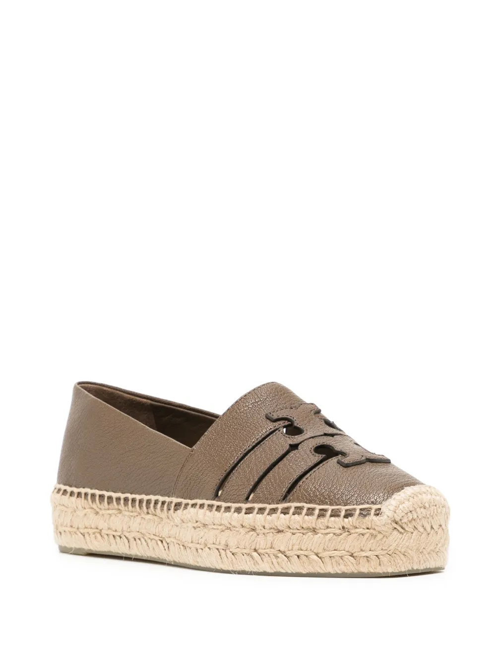 Tory Burch Ines platform espadrilles Brown